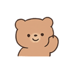 まるまるテディのきもちパレード（個別スタンプ：1）