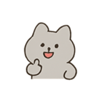 ふてくされ灰猫の感情パック（個別スタンプ：4）