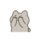 ふてくされ灰猫の感情パック（個別スタンプ：8）