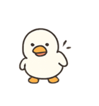 まるまる白アヒルのきもちパック（個別スタンプ：3）