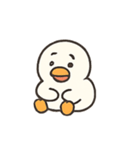 まるまる白アヒルのきもちパック（個別スタンプ：7）