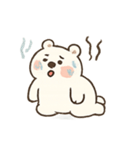 暑がり白くまブーのあせあせ日記（個別スタンプ：3）