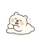 暑がり白くまブーのあせあせ日記（個別スタンプ：12）