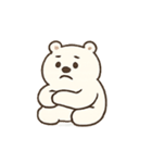 暑がり白くまブーのあせあせ日記（個別スタンプ：16）