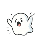 びびりゴーストQBOOのドタバタ日常（個別スタンプ：1）