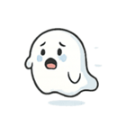 びびりゴーストQBOOのドタバタ日常（個別スタンプ：13）