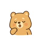まるまるくまちゃん毎日エモート（個別スタンプ：1）
