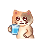 三毛猫フワフワの日常（個別スタンプ：7）