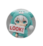 トイプードル着ぐるみみなみちゃん(丸型)（個別スタンプ：5）