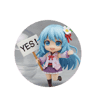 ジャンプ精霊ちゃんカプセルトイ(丸型)（個別スタンプ：1）