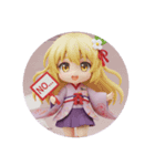 ジャンプ精霊ちゃんカプセルトイ(丸型)（個別スタンプ：3）