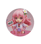 ジャンプ精霊ちゃんカプセルトイ(丸型)（個別スタンプ：4）