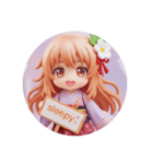 ジャンプ精霊ちゃんカプセルトイ(丸型)（個別スタンプ：6）