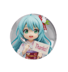 スプーンみなみちゃんカプセルトイ(丸型)（個別スタンプ：6）