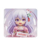 ボクシングみなみちゃんカプセル(四角型)（個別スタンプ：6）