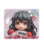 ボクシングみなみちゃんカプセル(四角型)（個別スタンプ：8）