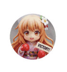 ボクシングみなみちゃん(丸型)（個別スタンプ：7）