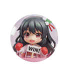ボクシングみなみちゃん(丸型)（個別スタンプ：8）
