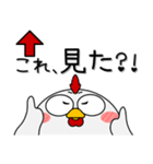 ニワトリ de あーる★友達との会話に（個別スタンプ：1）