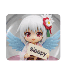 青い翼の精霊みなみちゃんカプセルトイ（個別スタンプ：6）