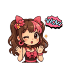 お菓子好きな女の子（個別スタンプ：3）