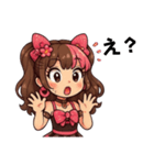 お菓子好きな女の子（個別スタンプ：4）