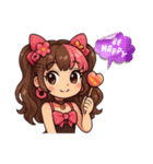 お菓子好きな女の子（個別スタンプ：6）