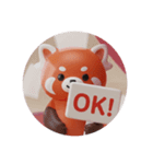 レッサーパンダカプセルトイ(丸型)（個別スタンプ：2）