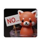 レッサーパンダカプセルトイ(四角型)（個別スタンプ：3）