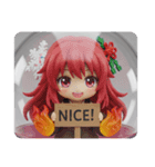 心を燃やすファイヤー精霊みなみちゃん（個別スタンプ：1）