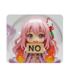 心を燃やすファイヤー精霊みなみちゃん（個別スタンプ：2）