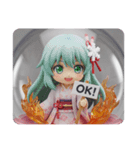 心を燃やすファイヤー精霊みなみちゃん（個別スタンプ：4）