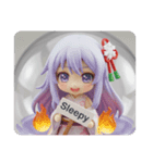 心を燃やすファイヤー精霊みなみちゃん（個別スタンプ：6）