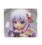 ゲームをしている精霊みなみちゃん（個別スタンプ：1）