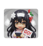 ゲームをしている精霊みなみちゃん（個別スタンプ：7）
