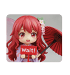 和傘の精霊みなみちゃんカプセルトイ（個別スタンプ：5）
