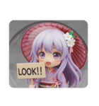 和傘の精霊みなみちゃんカプセルトイ（個別スタンプ：6）