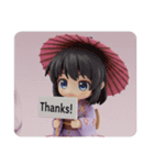 和傘の精霊みなみちゃんカプセルトイ（個別スタンプ：7）