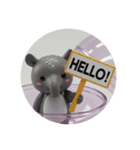ベアードバクカプセルトイ(丸型)（個別スタンプ：3）