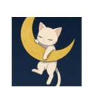 ムーンライトキャット：ふしぎな夜2（個別スタンプ：2）
