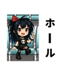 バンギャルさん達のシンプルスタンプ（個別スタンプ：24）