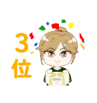 バドミントン部の羽音美さん2（個別スタンプ：22）