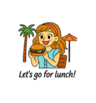 Cali Girl♡カリフォルニアガール♡（個別スタンプ：7）