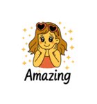 Cali Girl♡カリフォルニアガール♡（個別スタンプ：24）