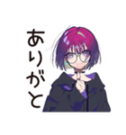 夏の夜★サブカル女子の読書時間（個別スタンプ：3）