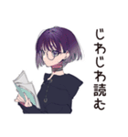 夏の夜★サブカル女子の読書時間（個別スタンプ：36）