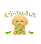夏の日常★デカ文字★トイプードル（個別スタンプ：34）