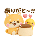 ぷっくり可愛い♡豆柴スイーツ（個別スタンプ：3）