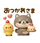 ぷっくり可愛い♡豆柴スイーツ（個別スタンプ：7）