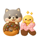 ぷっくり可愛い♡豆柴スイーツ（個別スタンプ：10）